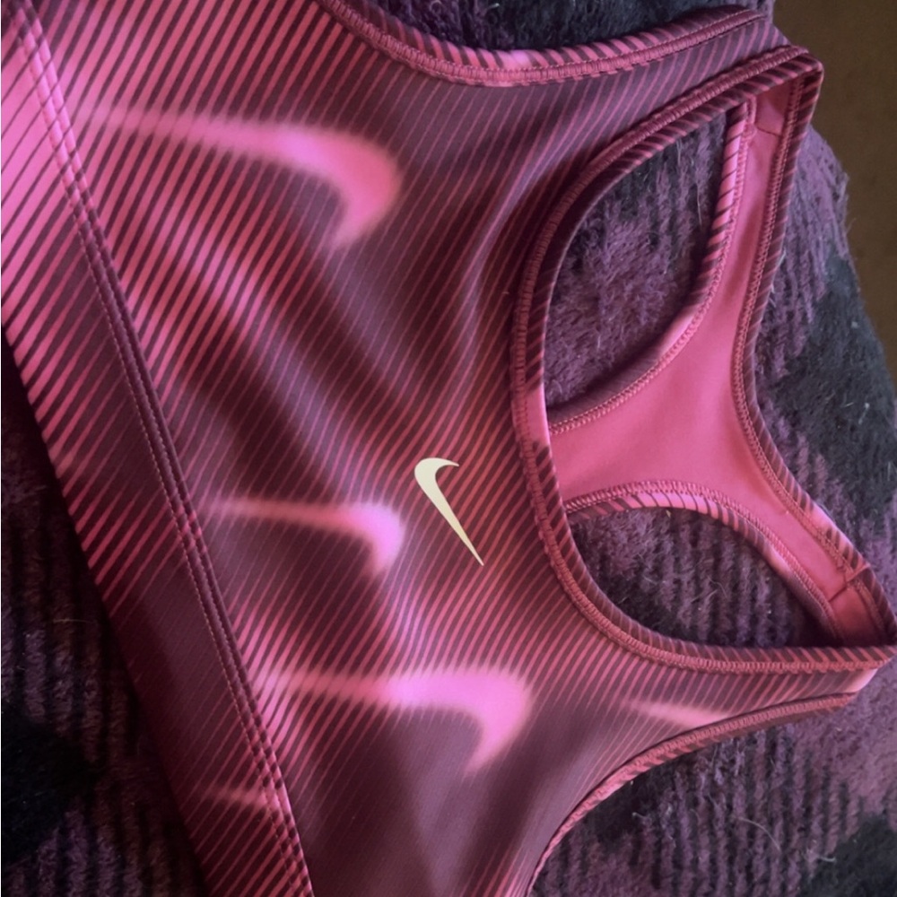 Nike Vivid Pink Patterned Sports Bra